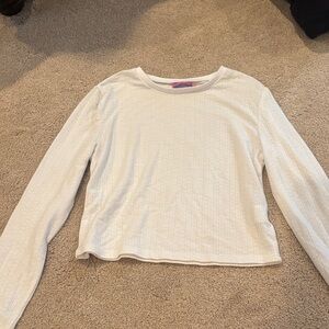 Edikted Kids Cream Long Sleeve Tee